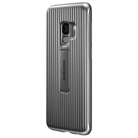 Samsung Protective Standing Cover - Etui Samsung Galaxy S9 z podstawką (srebrny)