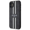 Guess GUHMN61P4RPSK iPhone 11 / Xr black/black hardcase 4G Printed Stripes MagSafe