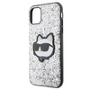 Karl Lagerfeld KLHCN61G2CPS iPhone 11 / Xr 6.1&quot; silver/silver hardcase Glitter Choupette Patch