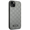 Original Case IPHONE 14 Karl Lagerfeld Hardcase Saffiano Mono Metal Logo (KLHCP14SSAKLHPG) gray