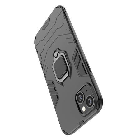 Ring Armor Hülle für iPhone 14 Pro Max gepanzerte Hülle magnetischer Haltering schwarz