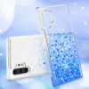 Etui SAMSUNG GALAXY S21+ PLUS Diamond Liquid Przelewany Brokat niebieskie