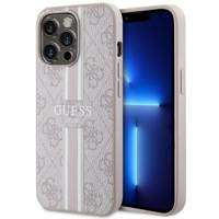 Guess GUHMP13LP4RPSP iPhone 13 Pro / 13 6,1" różowy/pink hardcase 4G Printed Stripes MagSafe