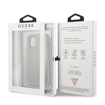 Guess GUHCP12S3D4GTR iPhone 12 mini 5,4" transparent hardcase 4G 3D Pattern Collection