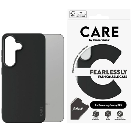 CARE by PanzerGlass Fashion Case for Samsung Galaxy S25 - Black