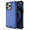 Honeycomb Case armor cover with TPU Bumper for iPhone 13 Pro blue