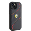 Ferrari FEHCP15SPTWK iPhone 15 6,1&quot; schwarz/schwarzes Hardcase Twist Metal Logo