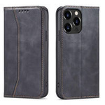 Magnet Fancy Case Case for iPhone 13 Pro Max Pouch Wallet Card Holder Black