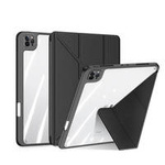 Dux Ducis Magi Case für iPad Pro 12.9 &#39;&#39; 2021/2020/2018 Smart Cover Case mit Ständer und Aufbewahrung für Apple Pencil Schwarz