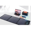 Choetech solar charger USB foldable 120W DC, USB C, 2 x USB black (SC008)