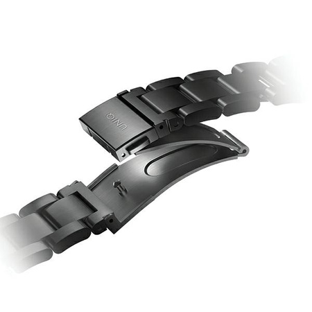 Strap for APPLE WATCH 4 / 5 / 6 / 7 / 8 / SE / ULTRA (42 / 44 / 45 / 49 MM) UNIQ Osta Stainless Steel black