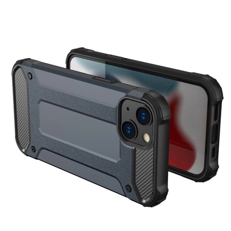 Hybrid Armor case iPhone 14 Plus armored hybrid case black