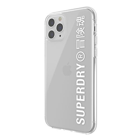 SuperDry Snap iPhone 11 Pro Max Clear Ca se white / white 41580