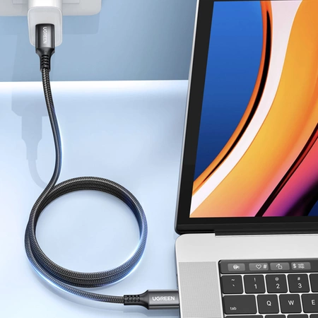 Ugreen US555 100W USB-C / USB-C PD-Kabel 3 m - Grau