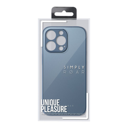 Futerał Roar Matte Glass Case - do iPhone 14 Plus niebieski