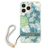 Case IPHONE 13 PRO Guess Hardcase Flower Strap (GUHCP13LHFLSN) green