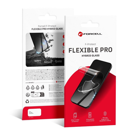 Forcell Flexible 5D - szkło hybrydowe do iPhone X/Xs czarny