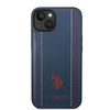 US Polo USHCP14SPFAV iPhone 14 6,1" granatowy/navy blue Leather Stitch