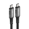 Kabel Acefast C1-09 USB-C / USB-C USB4 PD3.1 5A 1m - szaroczarny