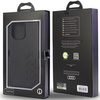 Audi Kunstleder iPhone 14 Pro Max 6,7&quot; schwarz/schwarz Hardcase AU-TPUPPCIP14PM-TT/D1-BK