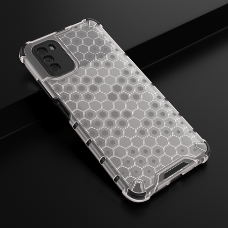 Honeycomb etui pancerny pokrowiec z żelową ramką Xiaomi Poco M3 / Xiaomi Redmi 9T przezroczysty