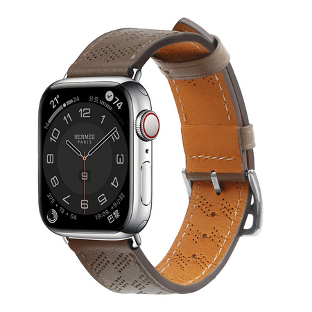 Armband Leder Lederarmband für Apple Watch SE, 8, 7, 6, 5, 4, 3, 2, 1 (41, 40, 38 mm) Armband dunkelbraun