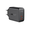 Acefast charger 2x USB Type C 40W, PPS, PD, QC 3.0, AFC, FCP black (A9 black)