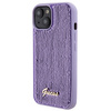 Guess Sequin Script Metal case for iPhone 15 - purple