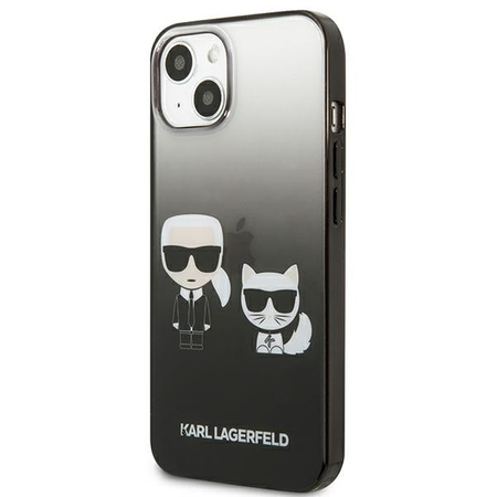 Karl Lagerfeld KLHCP13STGKCK iPhone 13 mini 5,4 &quot;hardcase black / black Gradient Ikonik Karl &amp; Choupette