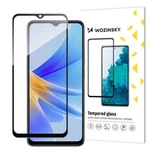 Wozinsky Full Glue Tempered Glass Gehärtetes Glas für Oppo A17 9H Vollbildabdeckung mit schwarzem Rahmen