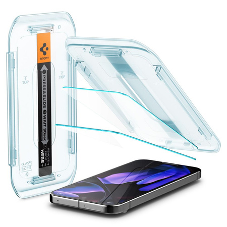 SZKŁO HARTOWANE SPIGEN GLAS.TR ”EZ FIT” 2-PACK GOOGLE PIXEL 9 PRO XL CLEAR