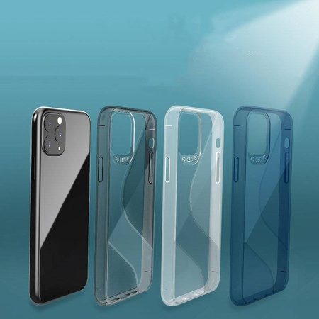 S-Case elastyczne etui pokrowiec Huawei P40 Lite E niebieski