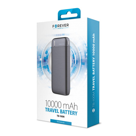 Forever power bank TB-100M 10000 mAh czarny