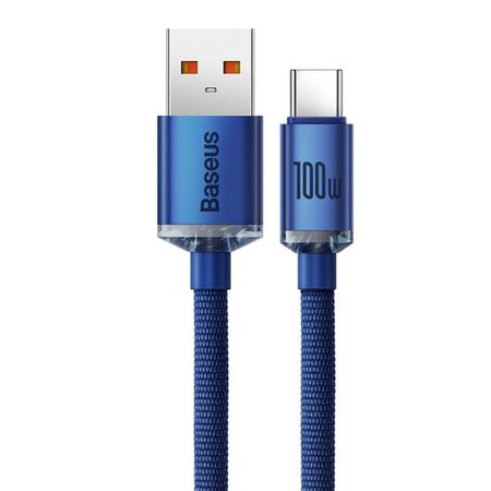 Baseus Crystal Shine Series Fast Charging Data Cable USB to Type-C 100W 2m Blue