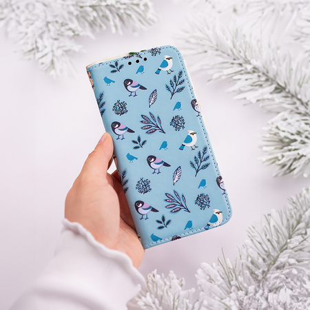 Etui Smart Trendy Winter Birds do iPhone 7 / 8 / SE 2020 / SE 2022