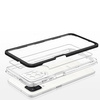 Clear 3in1 etui do Samsung Galaxy A22 4G żelowy pokrowiec z ramką czarny