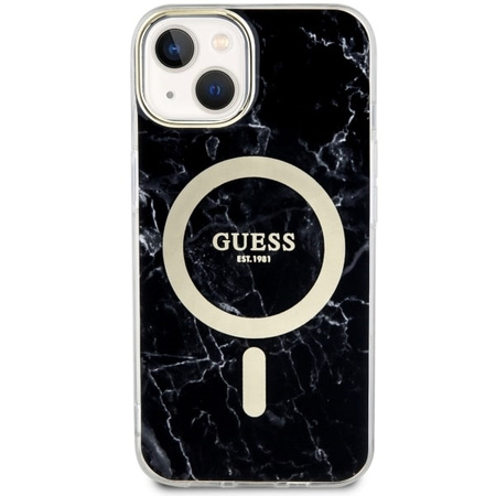 Guess GUHMP14SPCUMAK iPhone 14 6.1&quot; black/black hardcase Marble MagSafe