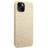 Guess Glitter Flakes Metal Logo Case – Etui iPhone 14 (złoty)