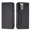 Magnet Card Case Hülle für iPhone 14 Flip Cover Wallet Stand schwarz