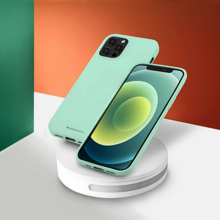 Etui IPHONE 14 PRO Matowy Silikon Mercury Soft Jelly miętowe