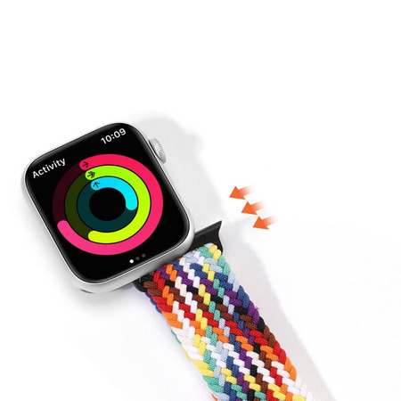 Dux Ducis Strap (Mixture II Version) Strap for Apple Watch Ultra, SE, 8, 7, 6, 5, 4, 3, 2, 1 (49, 45, 44, 42 mm) Braided Band Rainbow Bracelet