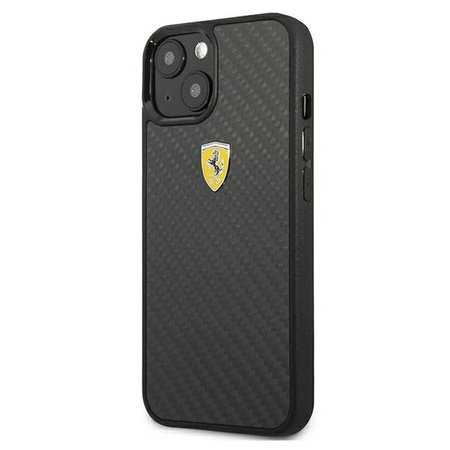 Ferrari FEHCP13SFCABK iPhone 13 mini 5,4" czarny/black hardcase On Track Real Carbon