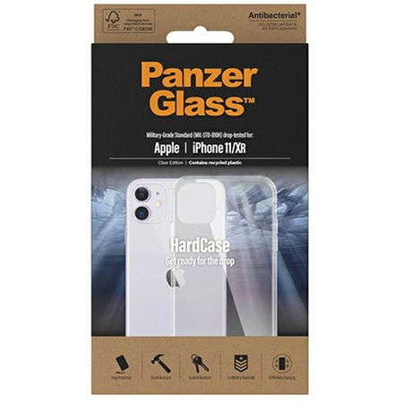 Case IPHONE 11 / XR PanzerGlass ClearCase Antibacterial Military (0426) Grade Clear