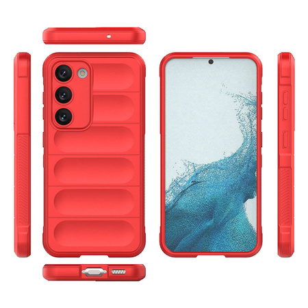 Magic Shield Case for Samsung Galaxy S23+ flexible armored cover red