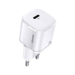 USAMS Ład. siec. 1xUSB-C T36 mini 20W (only head) PD3.0 Fast Charging biały/white CC124TC02 (US-CC124)