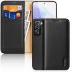 Dux Ducis Hivo Genuine Leather Bookcase type case for Samsung Galaxy S22+ (S22 Plus) black