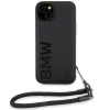 Etui BMW Signature Leather Wordmark Cord na iPhone 15 / 14 / 13 - czarne