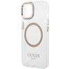 Guess GUHMP14SHTRMD iPhone 14 6.1 &quot;gold / gold hard case Metal Outline Magsafe