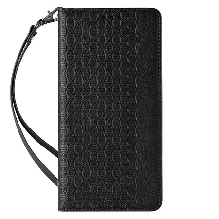 Magnet Strap Case für Samsung Galaxy S23 Flip Wallet Mini Lanyard Stand Schwarz