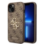 Guess GUHCP15M4GMGBR iPhone 15 Plus 6,7&quot; braun/braunes Hardcase 4G Big Metal Logo